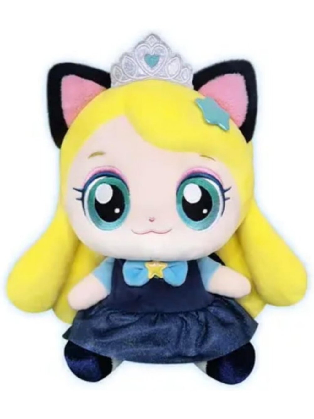 Soft Cat-Inspired 11" Princess Series Plush Toy with Crown Detail | Collectible